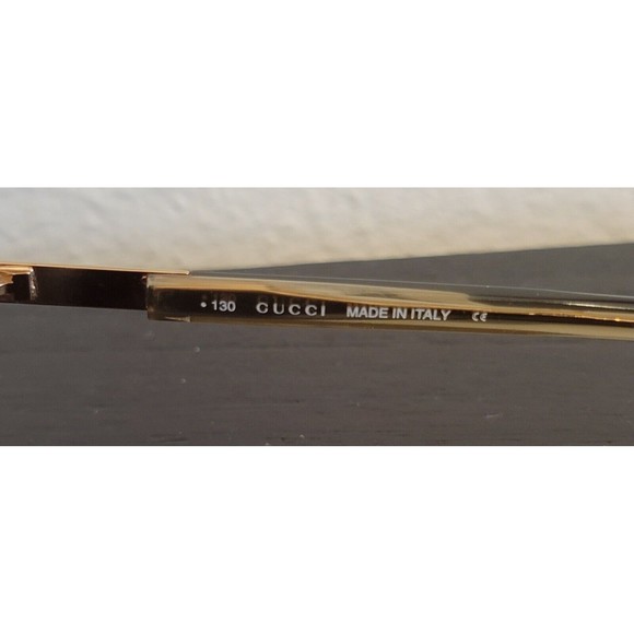 GUCCI Sunglasses Unisex 130 GG 1650/S T4R Vintage Made In Italy *CRACK* - Picture 6 of 8